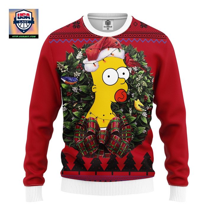 Bart Simpson Baby Noel Mc Ugly Christmas Sweater Thanksgiving Gift - Heroine