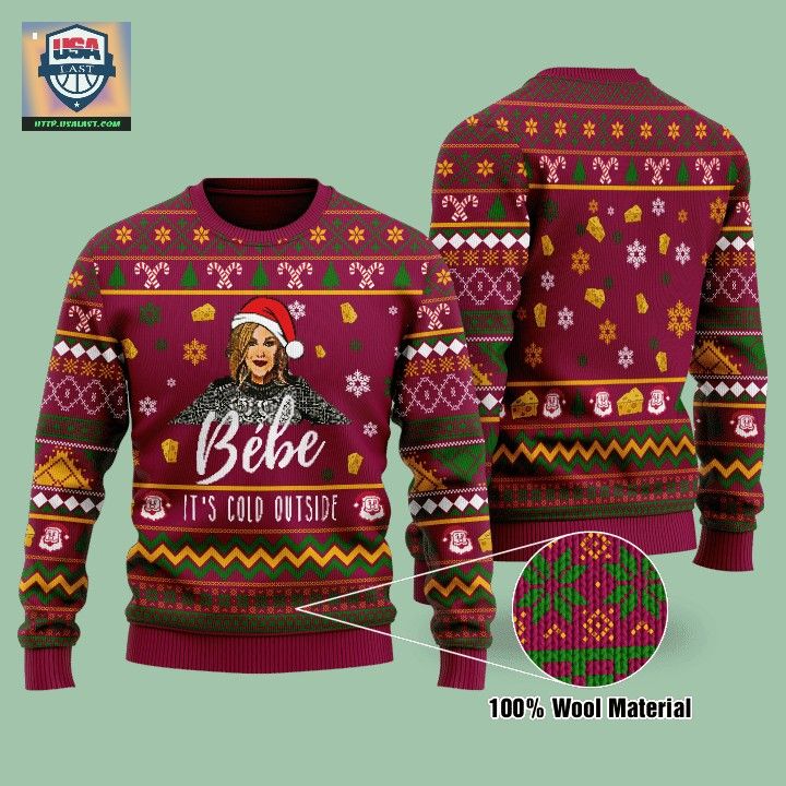Bébe It’s Cold Outside Pink Ugly Christmas Sweater – Usalast