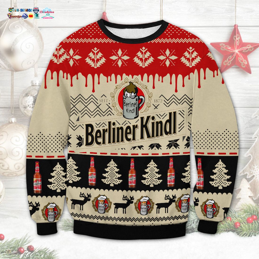 Berliner Kindl Ugly Christmas Sweater