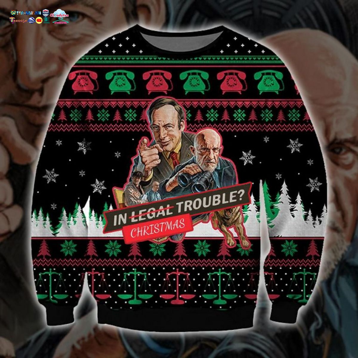 Better Call Saul In Christmas Trouble Ugly Christmas Sweater