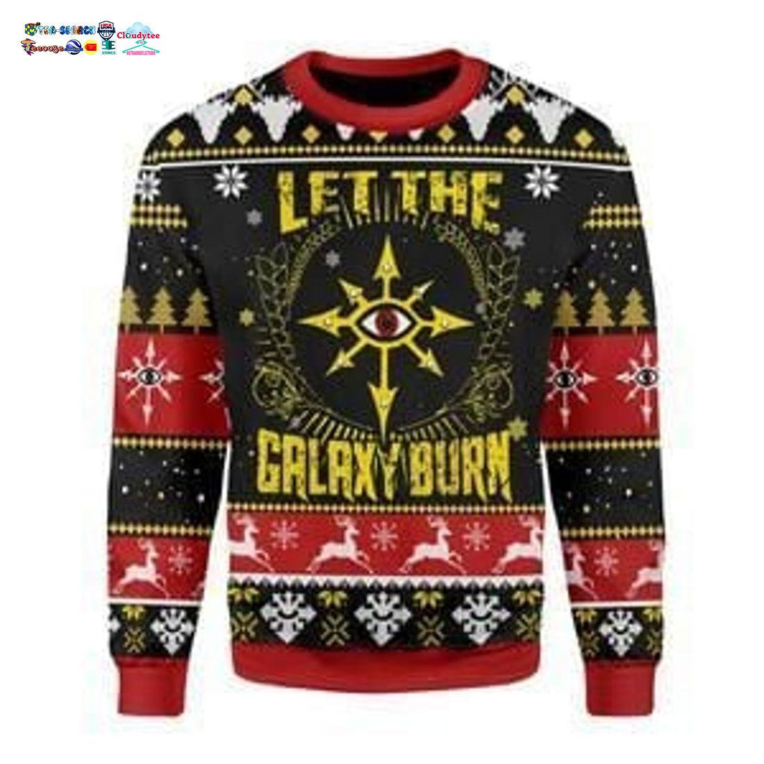 Black Legion Dawn Of War Let The Galaxy Burn Ugly Christmas Sweater – Saleoff
