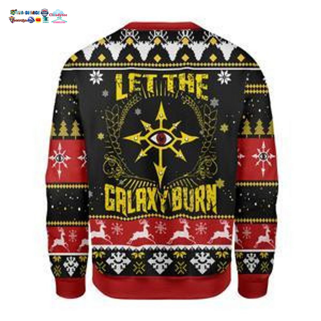 Black Legion Dawn Of War Let The Galaxy Burn Ugly Christmas Sweater - Saleoff