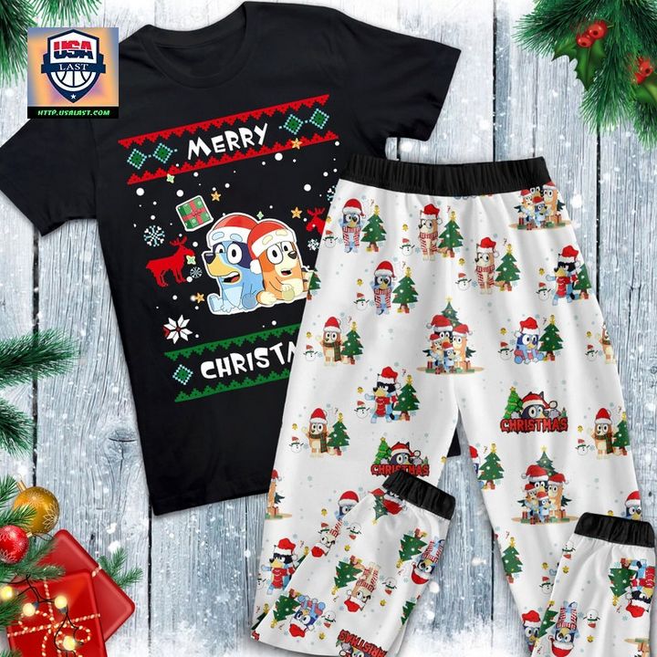 Bluey TV Series Merry Christmas Pajamas Set – Usalast