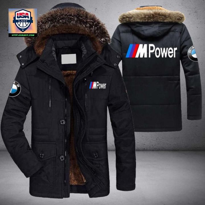 BMW M Power Logo Brand Parka Jacket Winter Coat – Usalast