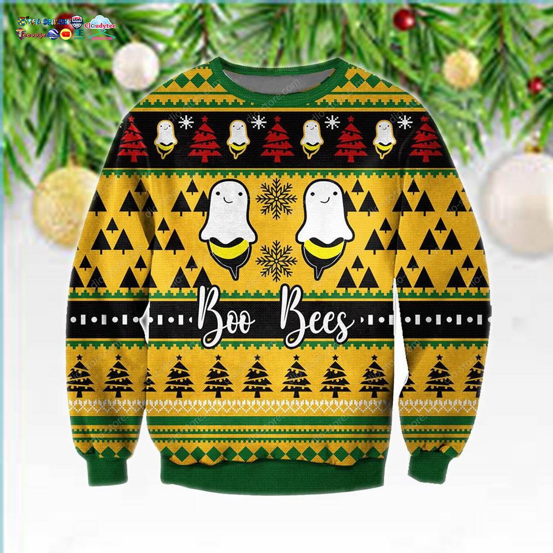 Boo Bees Ugly Christmas Sweater