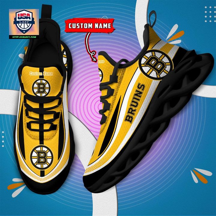 Boston Bruins NHL Clunky Max Soul Shoes New Model - You look lazy