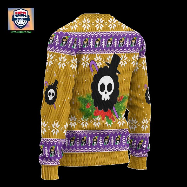 Brook One Piece Anime Ugly Christmas Sweater Xmas Gift - Cutting dash