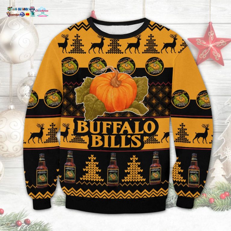 Buffalo Bill's Ugly Christmas Sweater - Handsome as usual