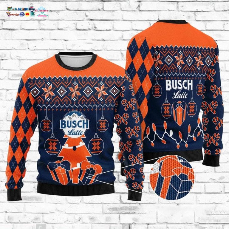 Busch Latte Orange Ver 1 Ugly Christmas Sweater - Coolosm