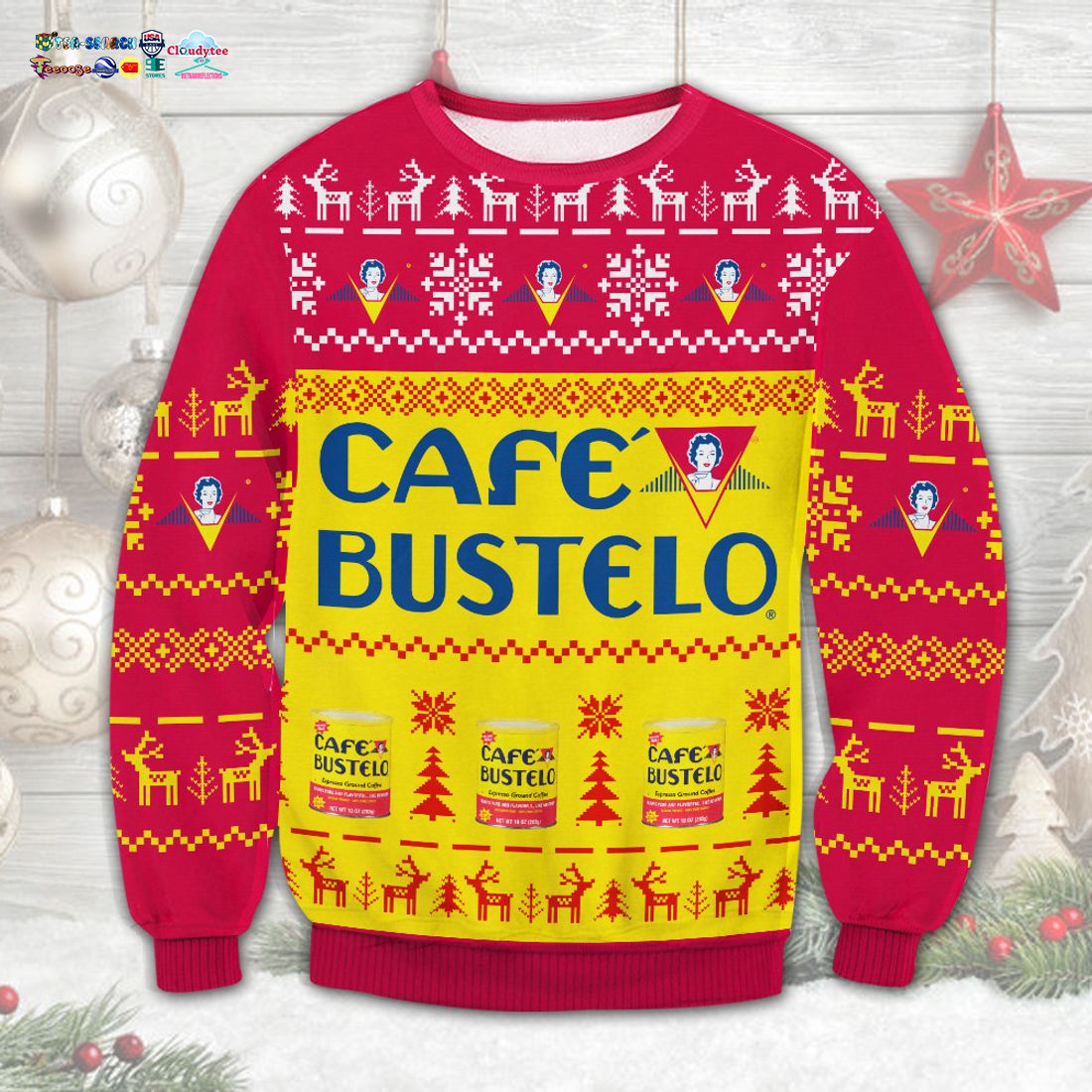 Cafe Bustelo Ugly Christmas Sweater