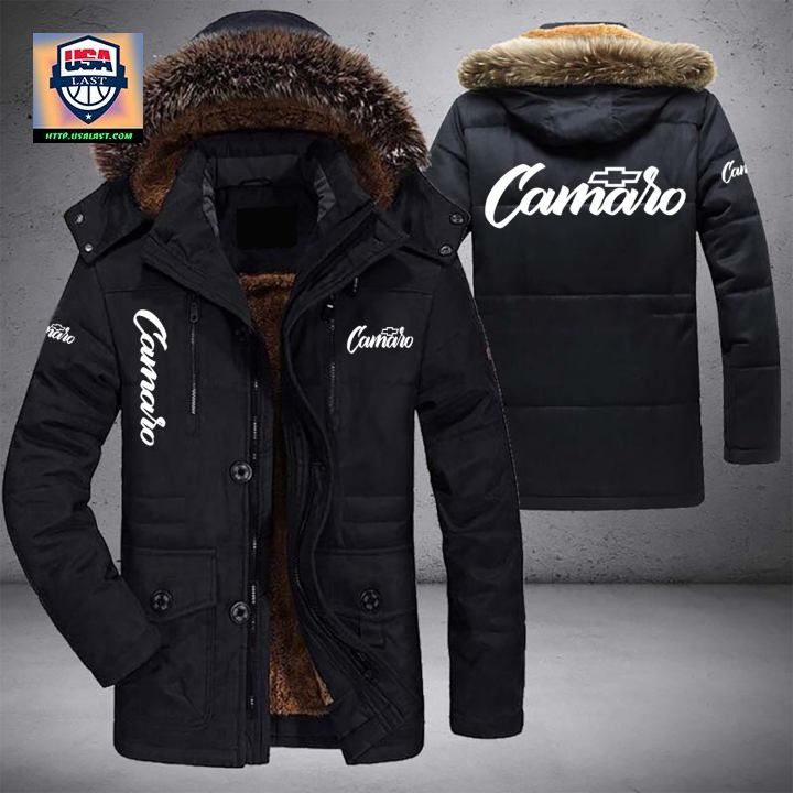 Camaro Logo Brand Parka Jacket Winter Coat – Usalast
