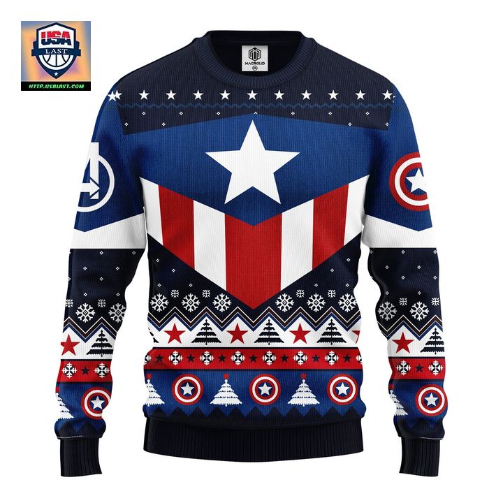Captain America Ugly Christmas Sweater Amazing Gift Idea Thanksgiving Gift – Usalast