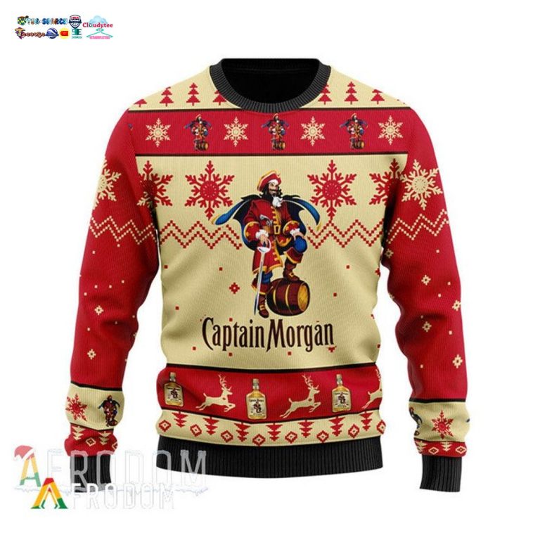 Captain Morgan Rum Ver 2 Ugly Christmas Sweater - You look different and cute