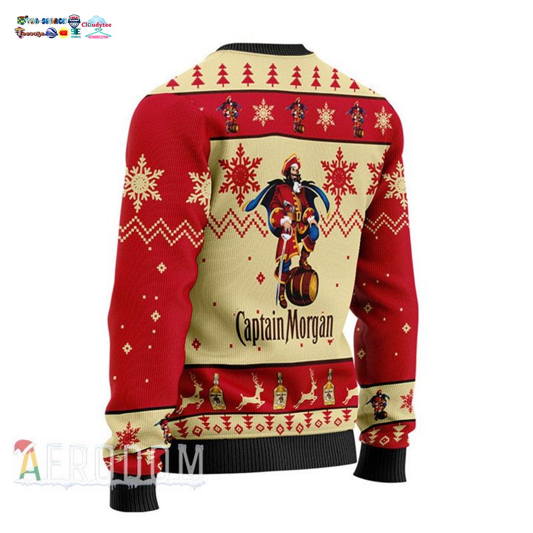 Captain Morgan Rum Ver 2 Ugly Christmas Sweater