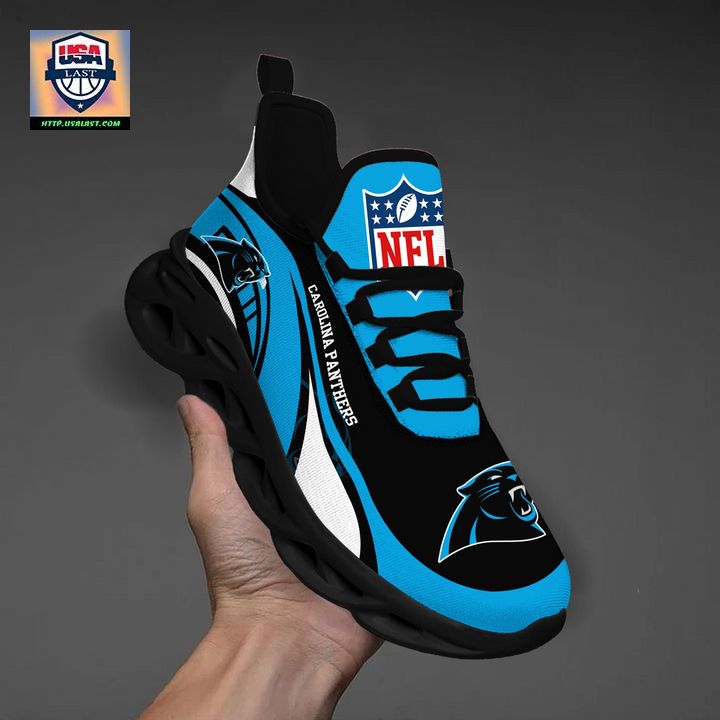 Carolina Panthers NFL Customized Max Soul Sneaker - Elegant picture.