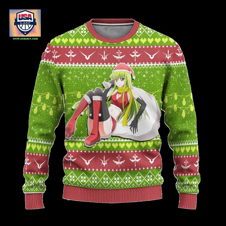 CC Anime Ugly Christmas Sweater Custom Code Geass Xmas Gift - Speechless