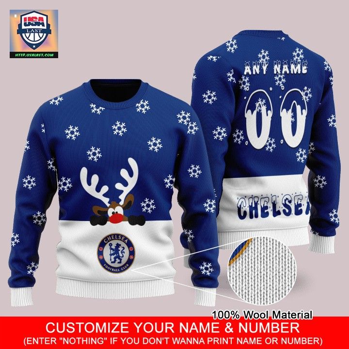 Chelsea F.C Stamford the Lion Personalized Ugly Sweater – Usalast
