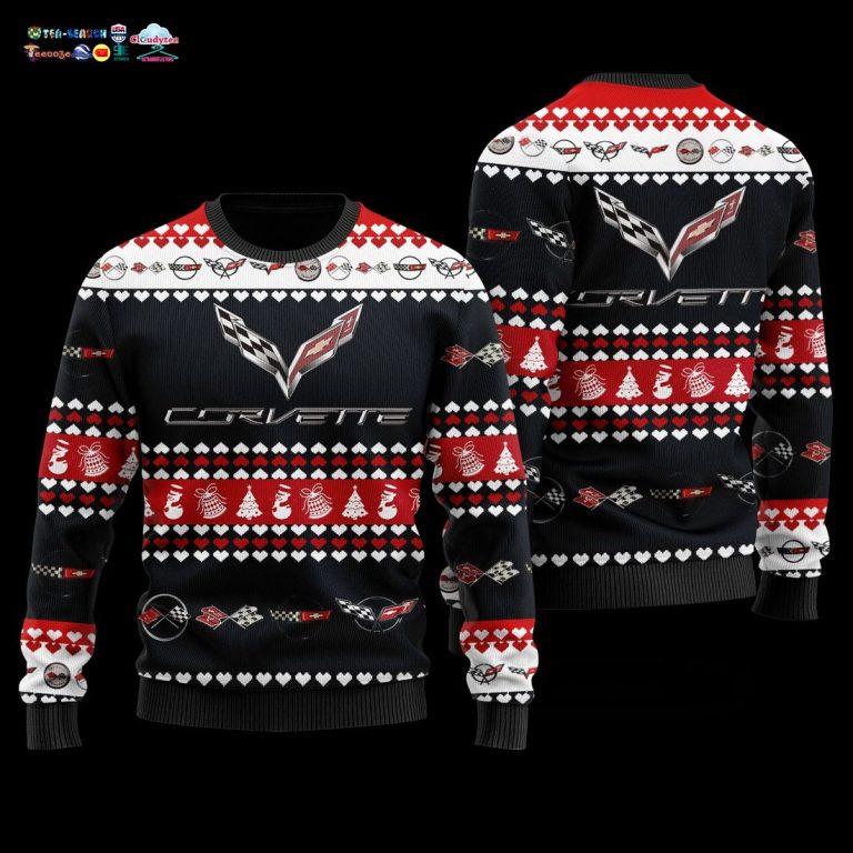 Chevrolet Corvette Navy Ver 1 Ugly Christmas Sweater