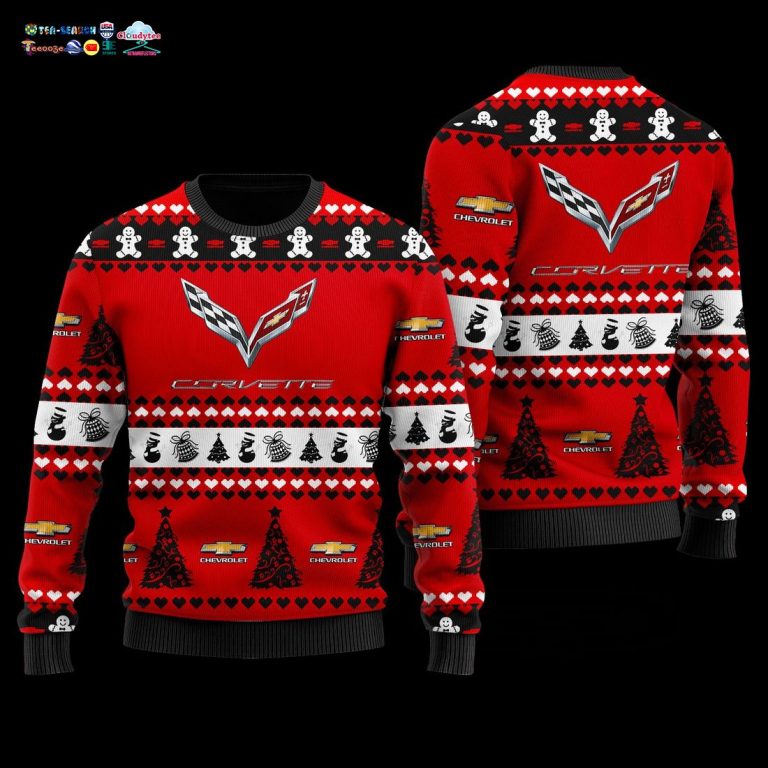 Chevrolet Corvette Red Ugly Christmas Sweater
