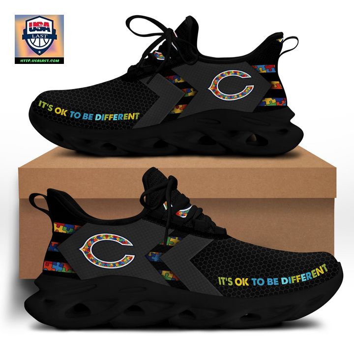 Chicago Bears Autism Awareness It’s Ok To Be Different Max Soul Shoes – Usalast