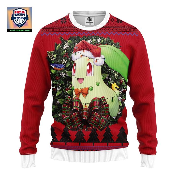 Chikorita Pokemon Mc Ugly Christmas Sweater Thanksgiving Gift – Usalast