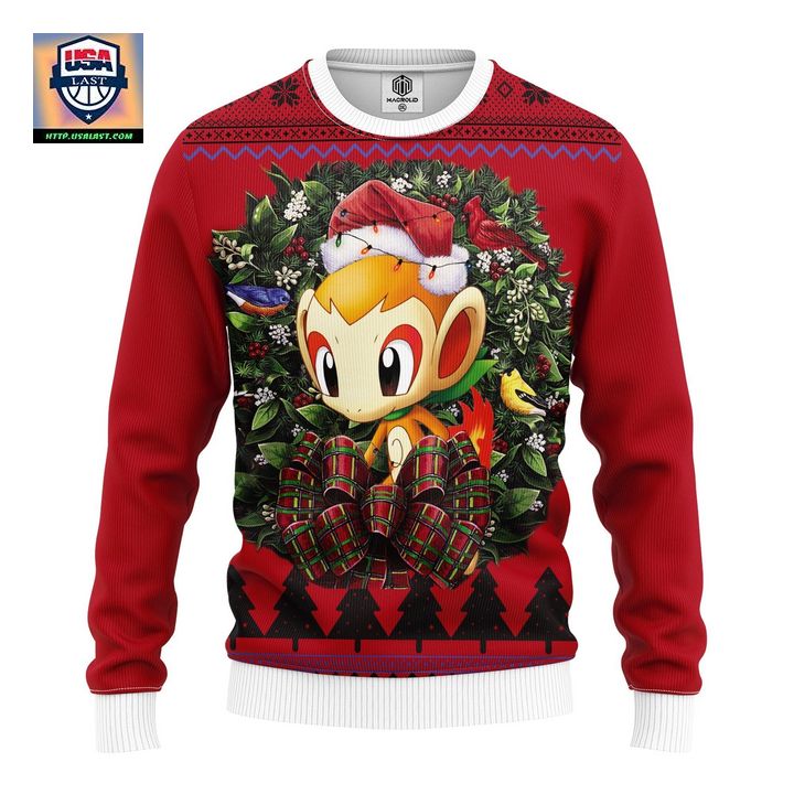 Chimchar Pokemon Noel Mc Ugly Christmas Sweater Thanksgiving Gift – Usalast