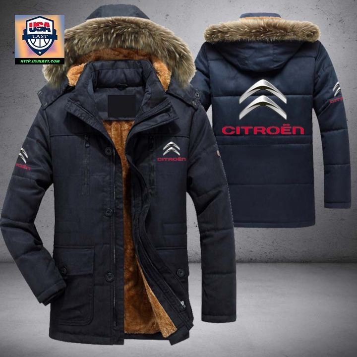 Citroen Logo Brand Parka Jacket Winter Coat - Trending picture dear