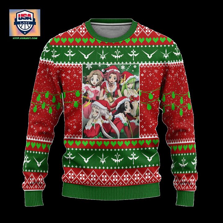Code Geass Anime Ugly Christmas Sweater Custom Characters Xmas Gift – Usalast