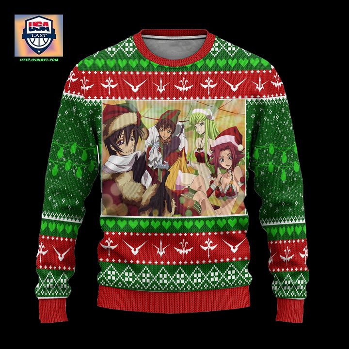 Code Geass Anime Ugly Christmas Sweater Custom Xmas Gift - Cutting dash