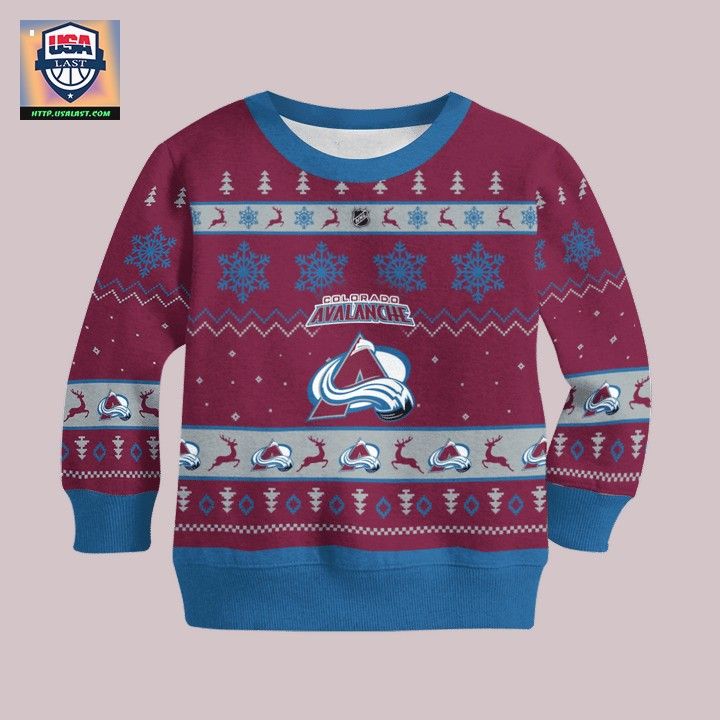 Colorado Avalanche Personalized Navy Ugly Christmas Sweater - Cool DP