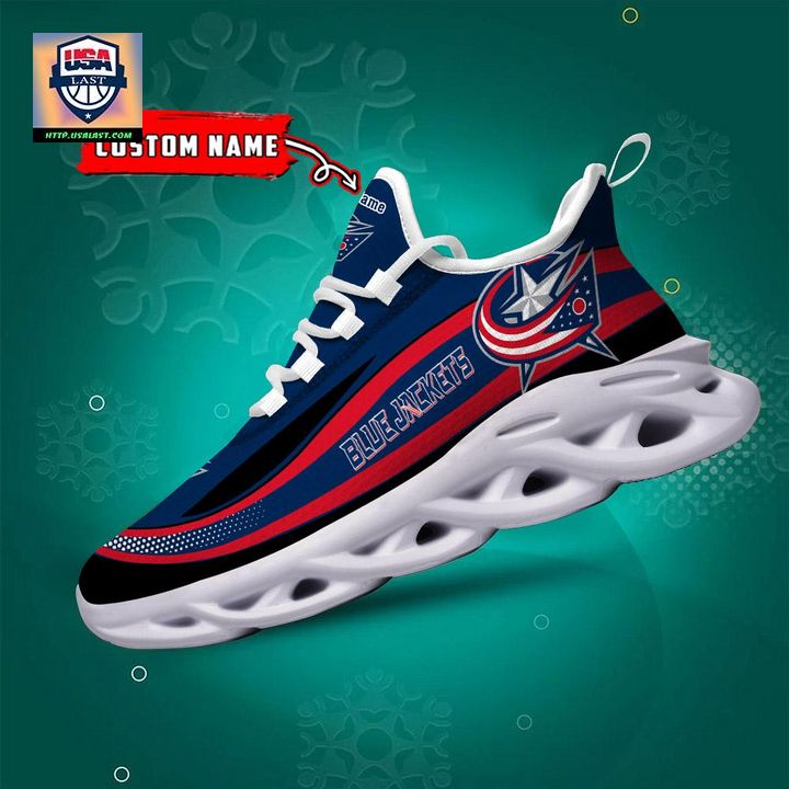 Columbus Blue Jackets NHL Clunky Max Soul Shoes New Model - Nice shot bro