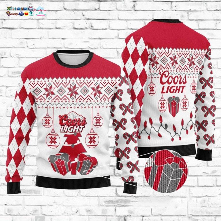 Coors Light Red Ver 1 Ugly Christmas Sweater - This place looks exotic.