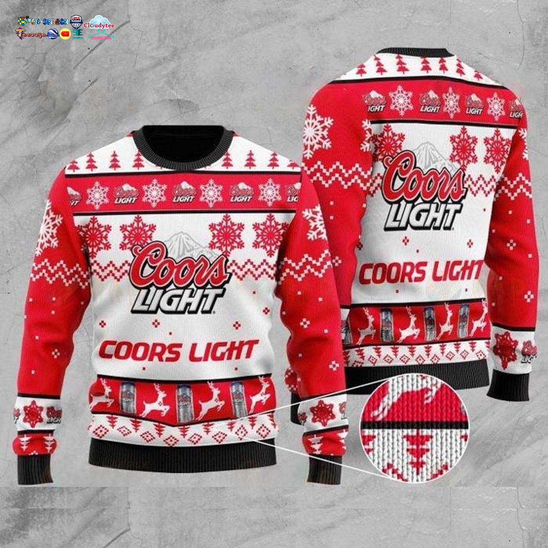 Coors Light Red Ver 2 Ugly Christmas Sweater
