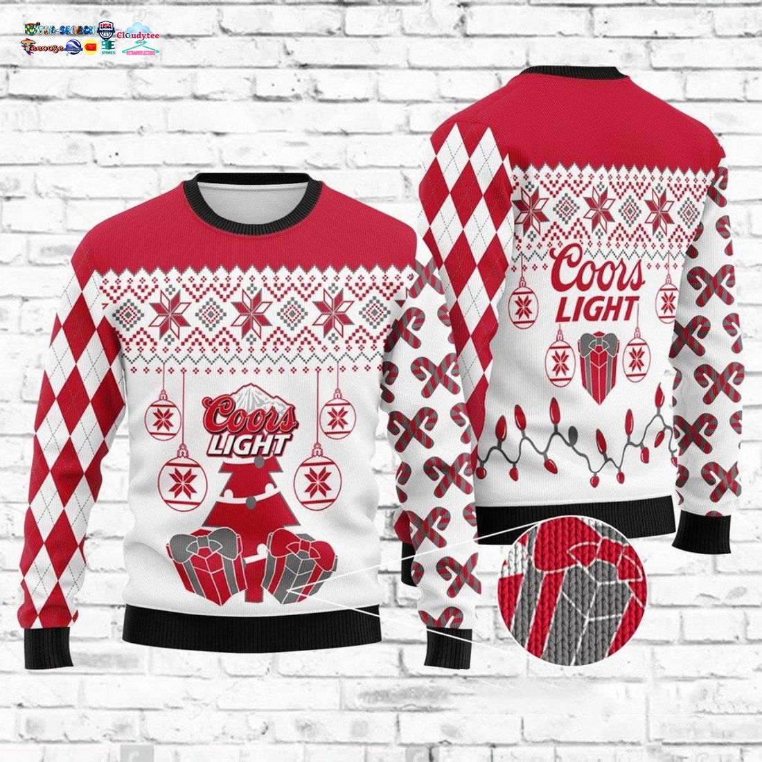 Coors Light Red Ver 1 Ugly Christmas Sweater