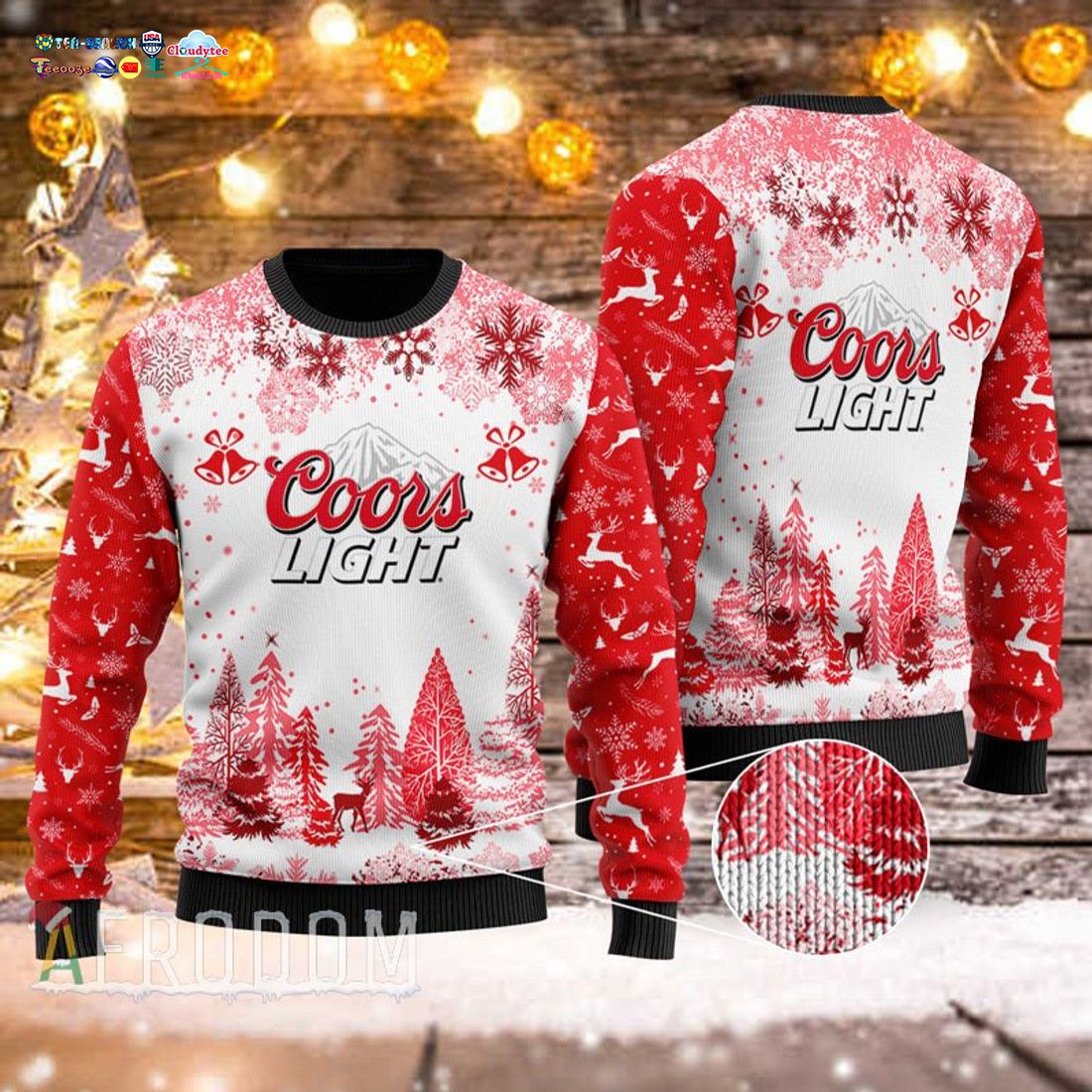 Coors Light Red Ver 3 Ugly Christmas Sweater - Nice shot bro
