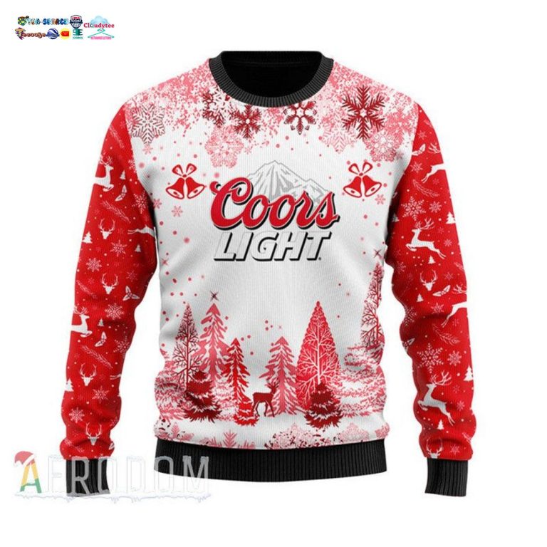 Coors Light Red Ver 3 Ugly Christmas Sweater - Rocking picture