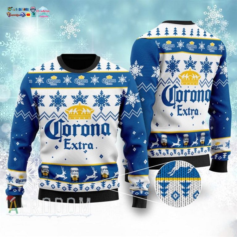 Corona Extra Ver 3 Ugly Christmas Sweater - Heroine