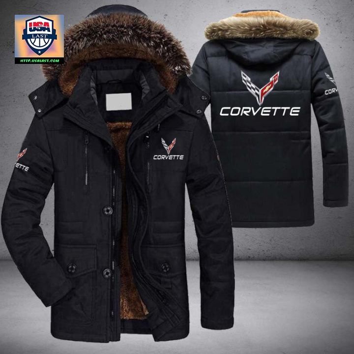Corvette C8 Logo Brand Parka Jacket Winter Coat - Your beauty is irresistible.