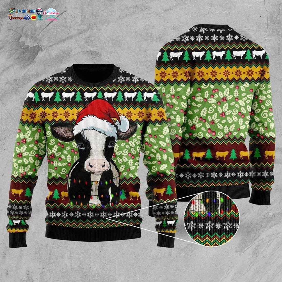 Cow Ver 2 Ugly Christmas Sweater