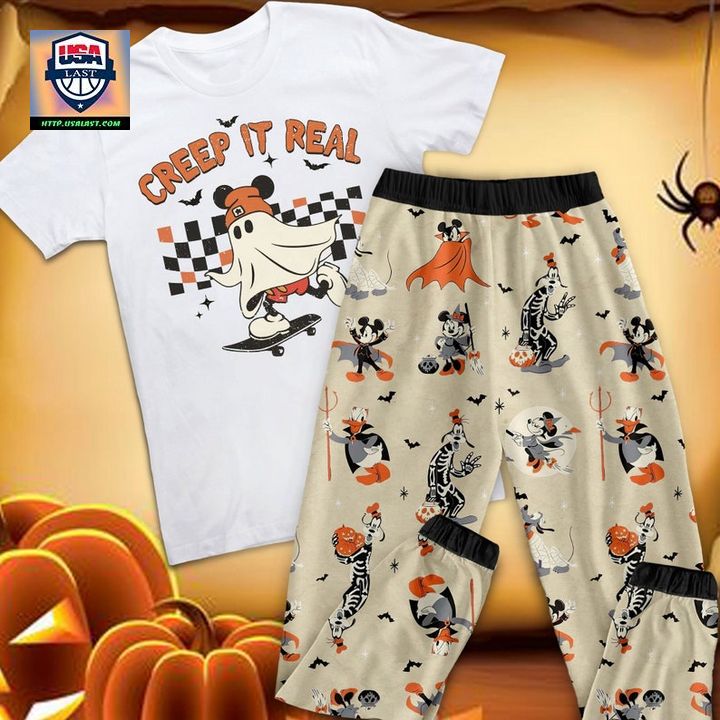 Creep It Real Halloween Pajamas Set - You look lazy