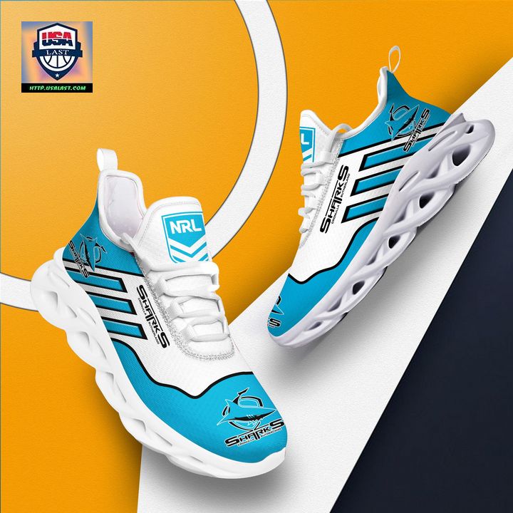 Cronulla Sharks Personalized Clunky Max Soul Shoes Running Shoes - Coolosm