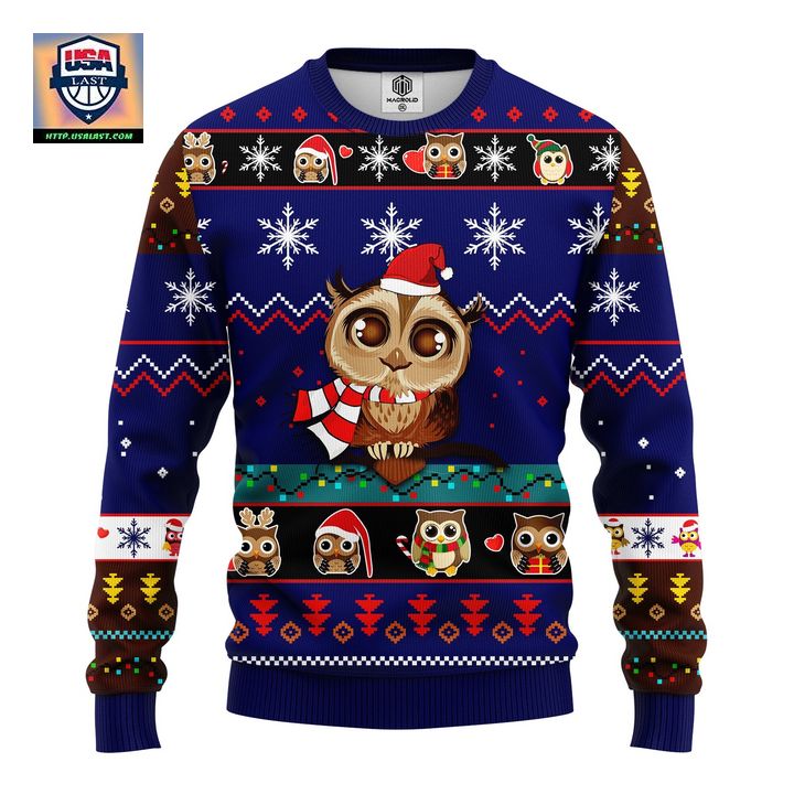 Cute Owl Noel Mc Ugly Christmas Blue 1 Amazing Gift Idea Thanksgiving Gift – Usalast