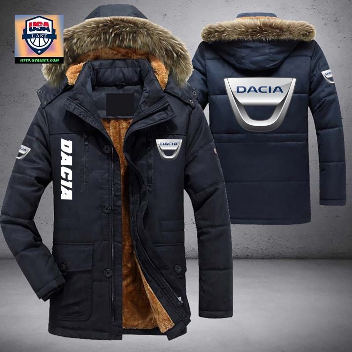 Dacia Logo Brand Parka Jacket Winter Coat - Sizzling