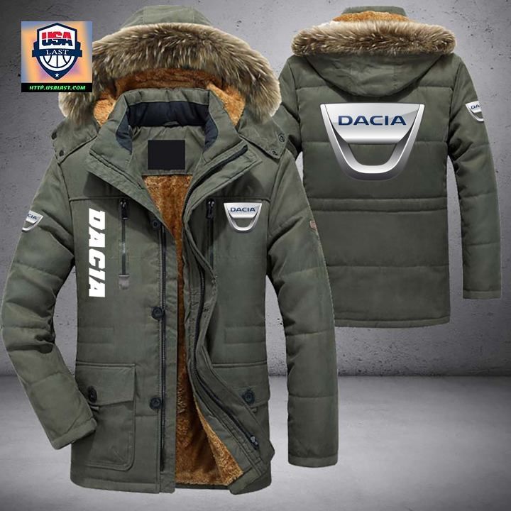Dacia Logo Brand Parka Jacket Winter Coat - Gang of rockstars
