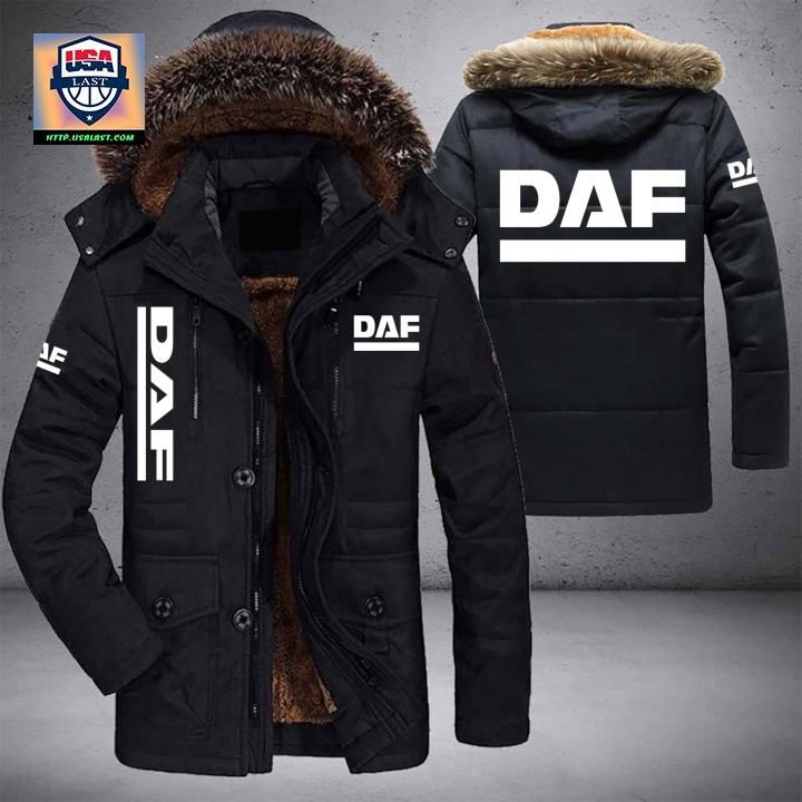 DAF Trucks Logo Brand Parka Jacket Winter Coat – Usalast