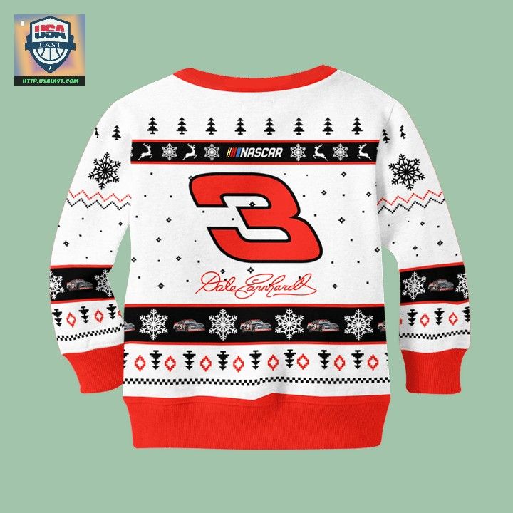 Dale Earnhardt Nascar White Ugly Christmas Sweater - Hey! You look amazing dear