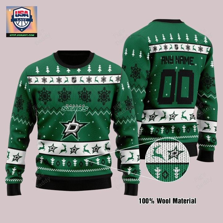 Dallas Stars Personalized Green Ugly Christmas Sweater – Usalast