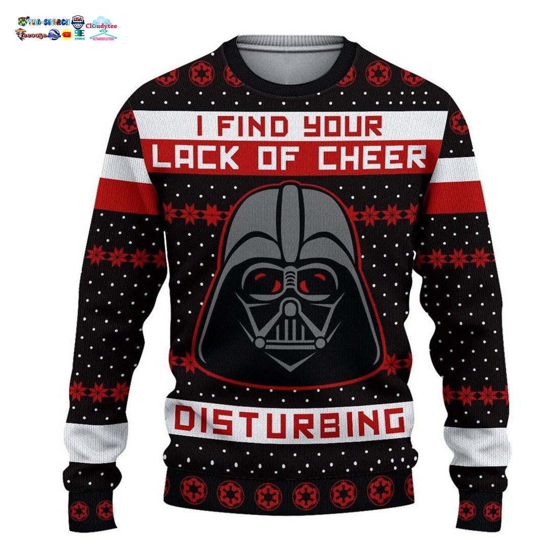 Darth Vader I Find Your Lack Of Cheer Disturbing Ver 1 Ugly Christmas Sweater