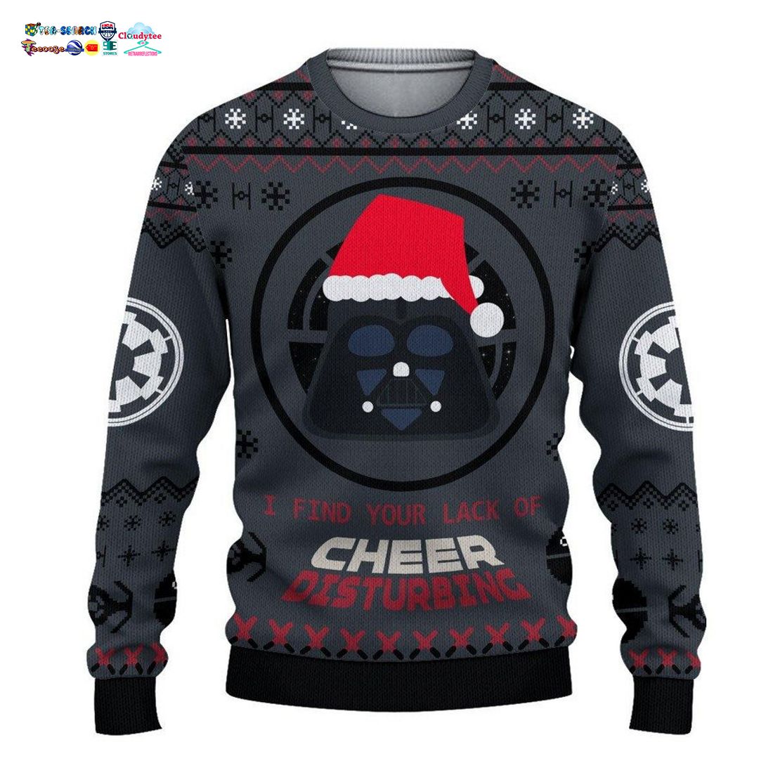 Darth Vader I Find Your Lack Of Cheer Disturbing Ver 2 Ugly Christmas Sweater