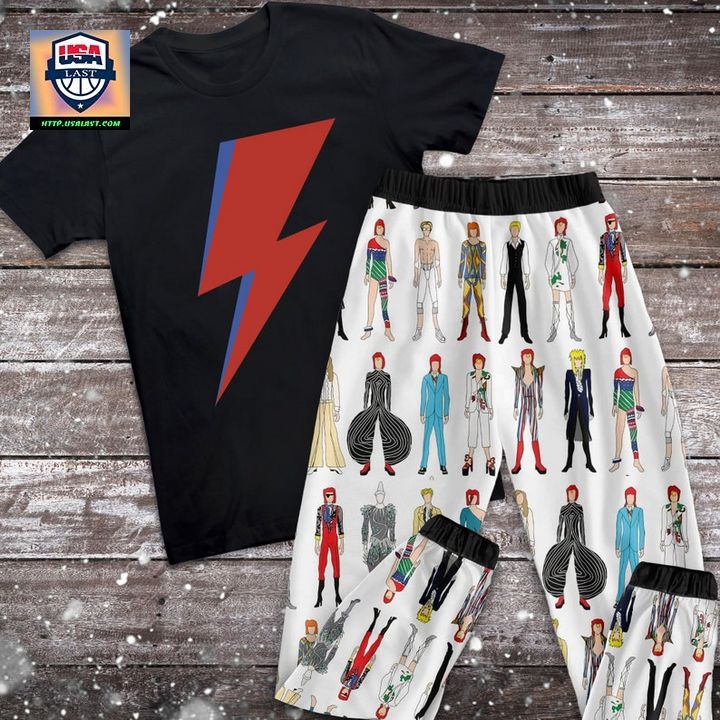 David Bowie Christmas Pajamas Set - Hey! You look amazing dear